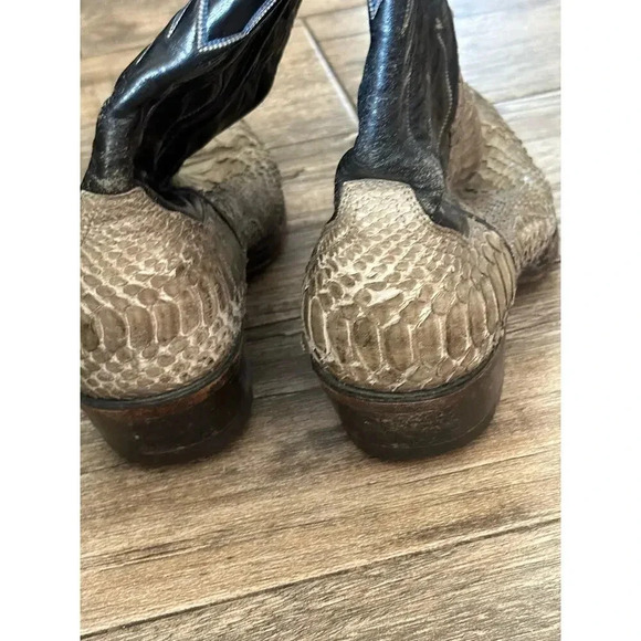 Panhandle Slim by Sanders Patchwork Leather Cowboy Boot size 8 main image 7